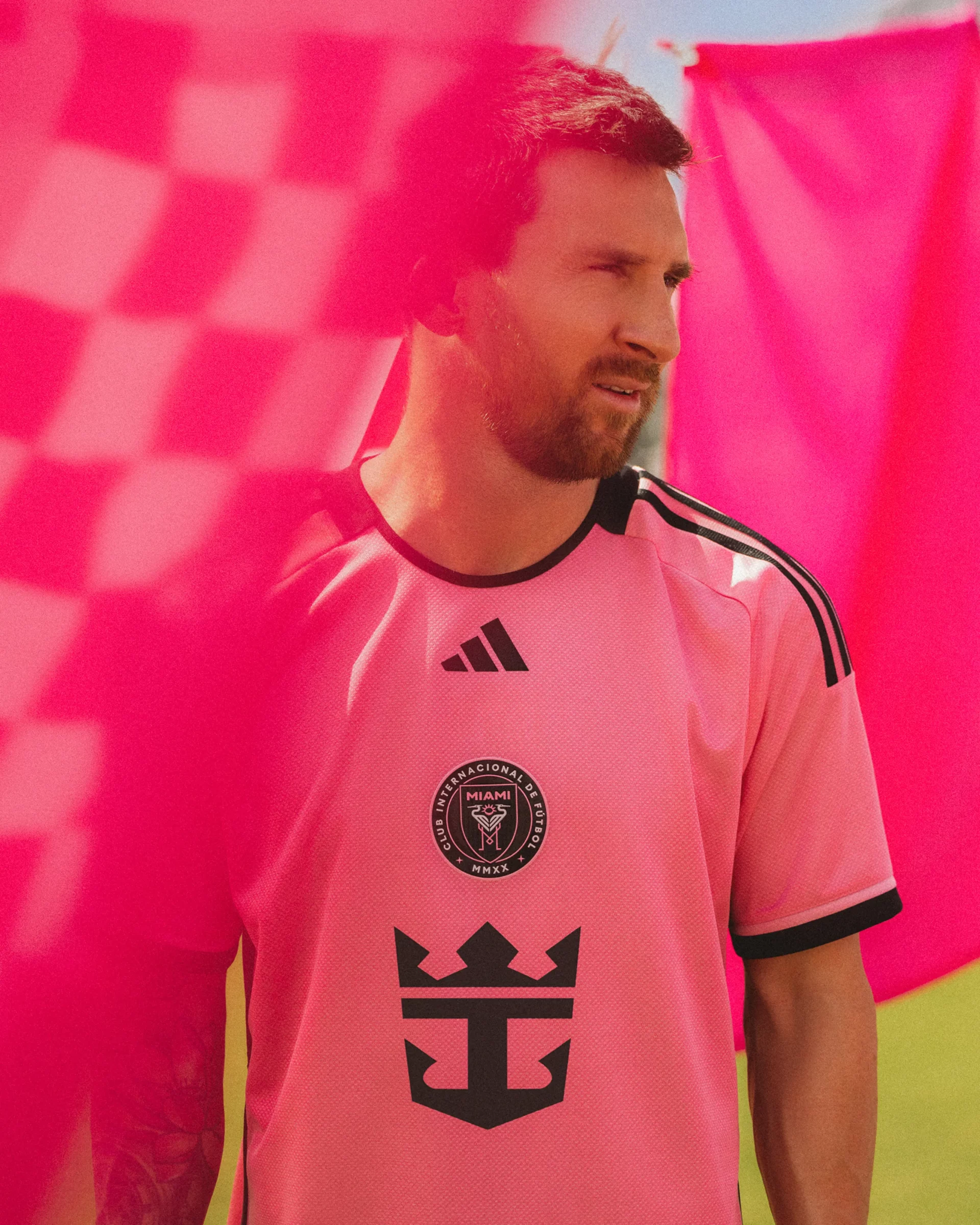 Lionel Messi in the new Inter Miami 2getherness jersey