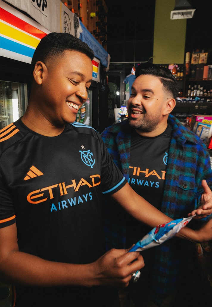 The Cooligans in the new NYCFC Kit